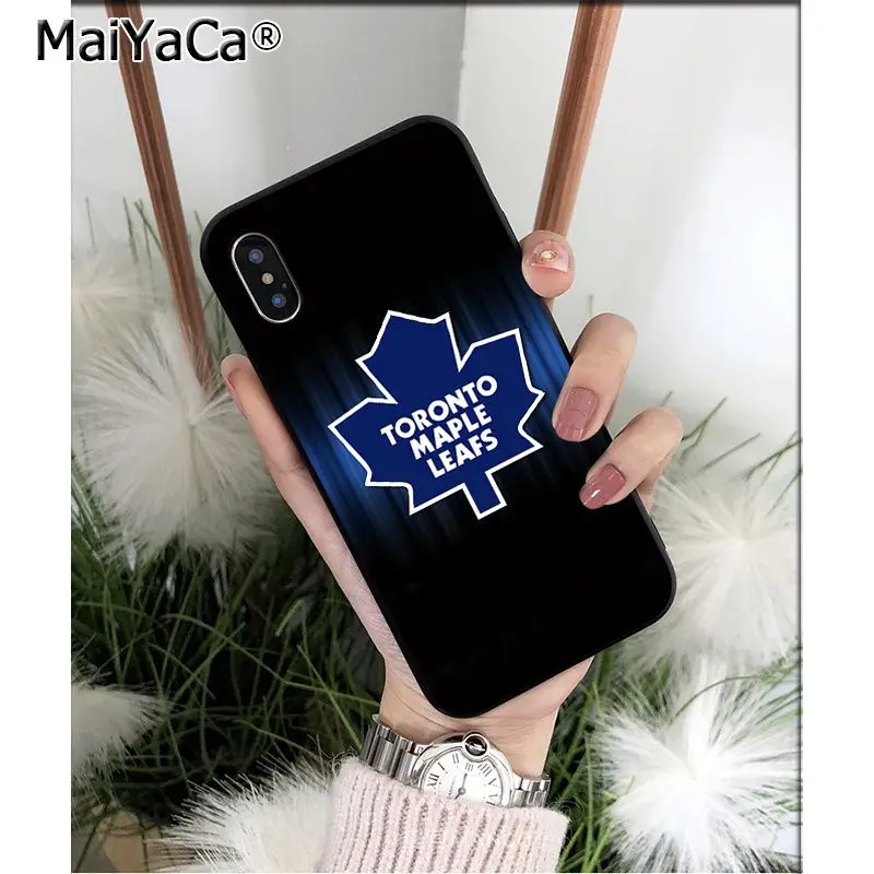 MaiYaCa Toronto Maple Leafs ТПУ Мягкий силиконовый чехол для телефона чехол для iPhone X XS MAX 6 6s 7 7plus 8 8Plus 5 5S SE XR - Цвет: A10