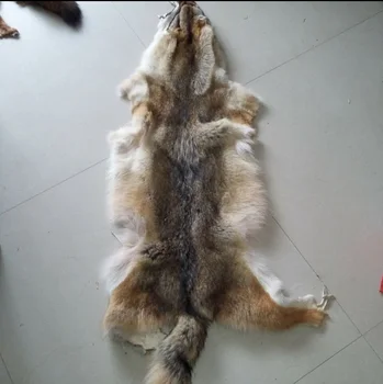 

High quality Natural Coyote fur pelt real coyote fur skin