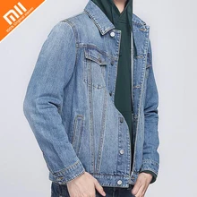 Новая Хлопковая мужская куртка пилота из хлопка, повседневная Осенняя мужская простая Модная Джинсовая куртка, брендовая мужская куртка