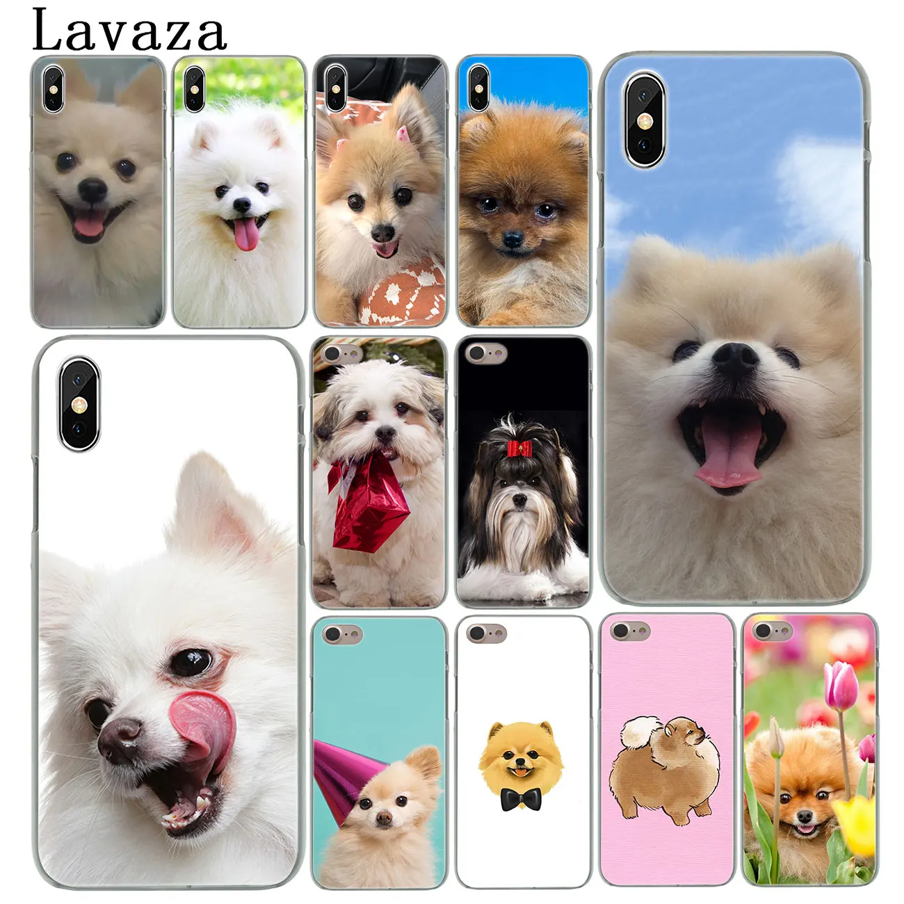Жесткий чехол для телефона Lavaza с изображением Померанской собаки iPhone XR X 11 Pro XS Max 8