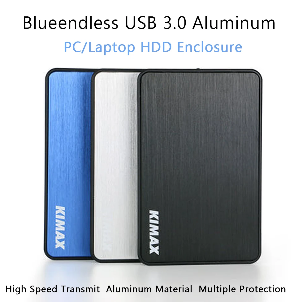 Tool Free USB 3.0 HDD Case Aluminum Hard Drive Disk Enclosure for 2.5