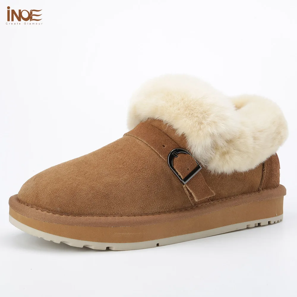 sheepskin lined winter boots