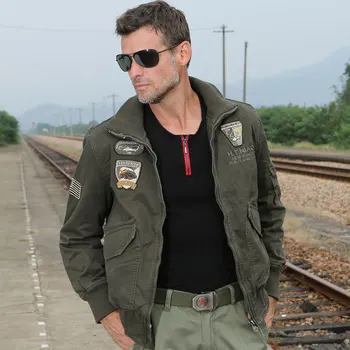 

2020 Army Style Brand Clothing Military uniform Jacket Coat Men's Style Full Zip Bomber Jacket Cargo Jacket men #9B117