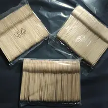 100 шт./упак. деревянные одноразовые столовые приборы Ножи вилка Ложки Посуда набор столовых приборов