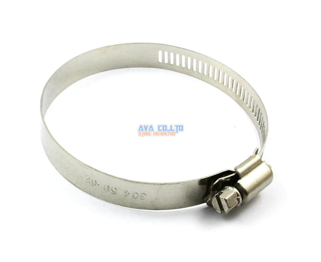 

10 Pieces 59-82mm Stainless Steel Hose Clamp Worm Gear Hose Pipe Fitting Clamp