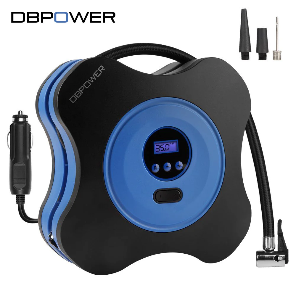 DBPOWER 12V Car Auto Electric Air Compressor 150PSI Inflatable Pump LED Light Digital Display Portable pump for Moto | Автомобили и