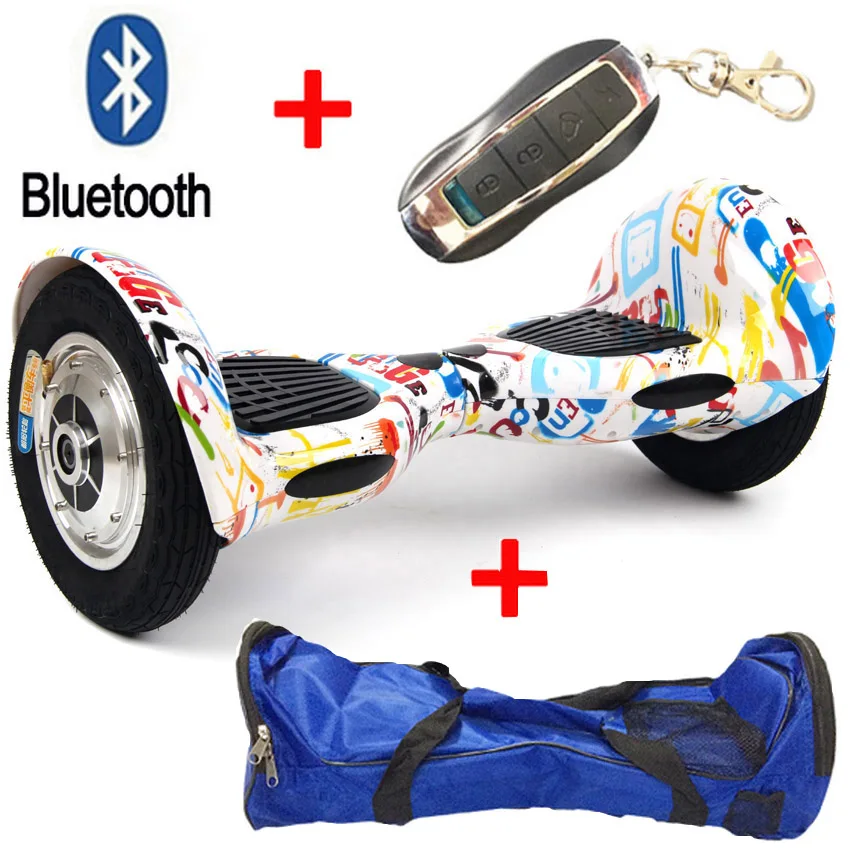 10 Inch 2 Wheel Self Electric Standing Scooter Unicycle Skateboard font b hoverboard b font Bluetooth