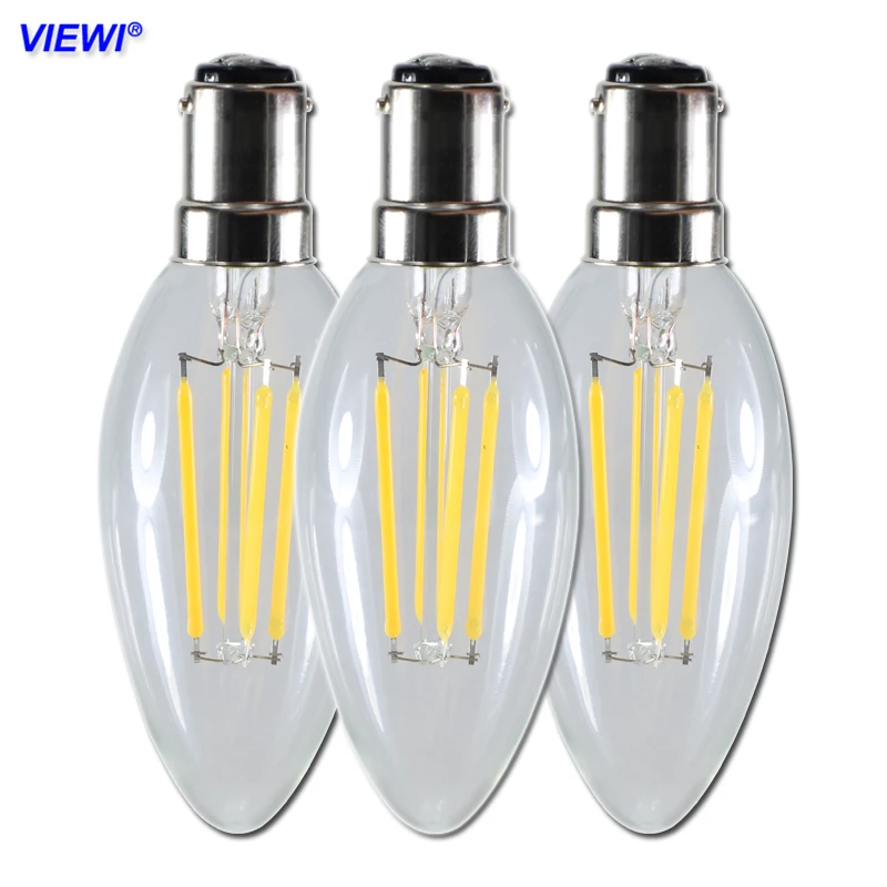 ampoule led bulb light B15 B15D dimmer 110v 220v warm white filament