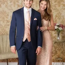 Темно-синий Мужские костюмы с отворотом и двумя пуговицами Custome Homme Модный свадебный смокинг для мужчин(пиджак+ брюки+ галстук+ жилет+ носовые платки