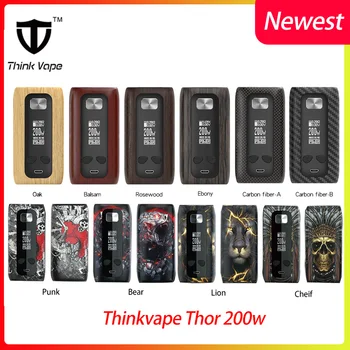 

New color ThinkVape Thor 200W Mod Temp Control Box Mod Electronic Cigarette Vape vs Think Vape Thor pro/Drag 2 Mod No dual 18650