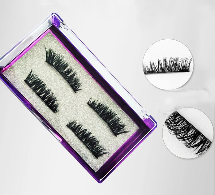 artificial 4pcs/Pair Eyelashes Eye Makeup Kit Thick