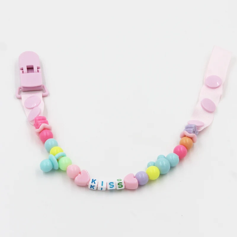 Baby Pacifier Clip Chain New Baby Boys Girls Pacifier Clips Newborn Dummy Pacifier Chain Clip Holder Baby Nipple Feeding W0002