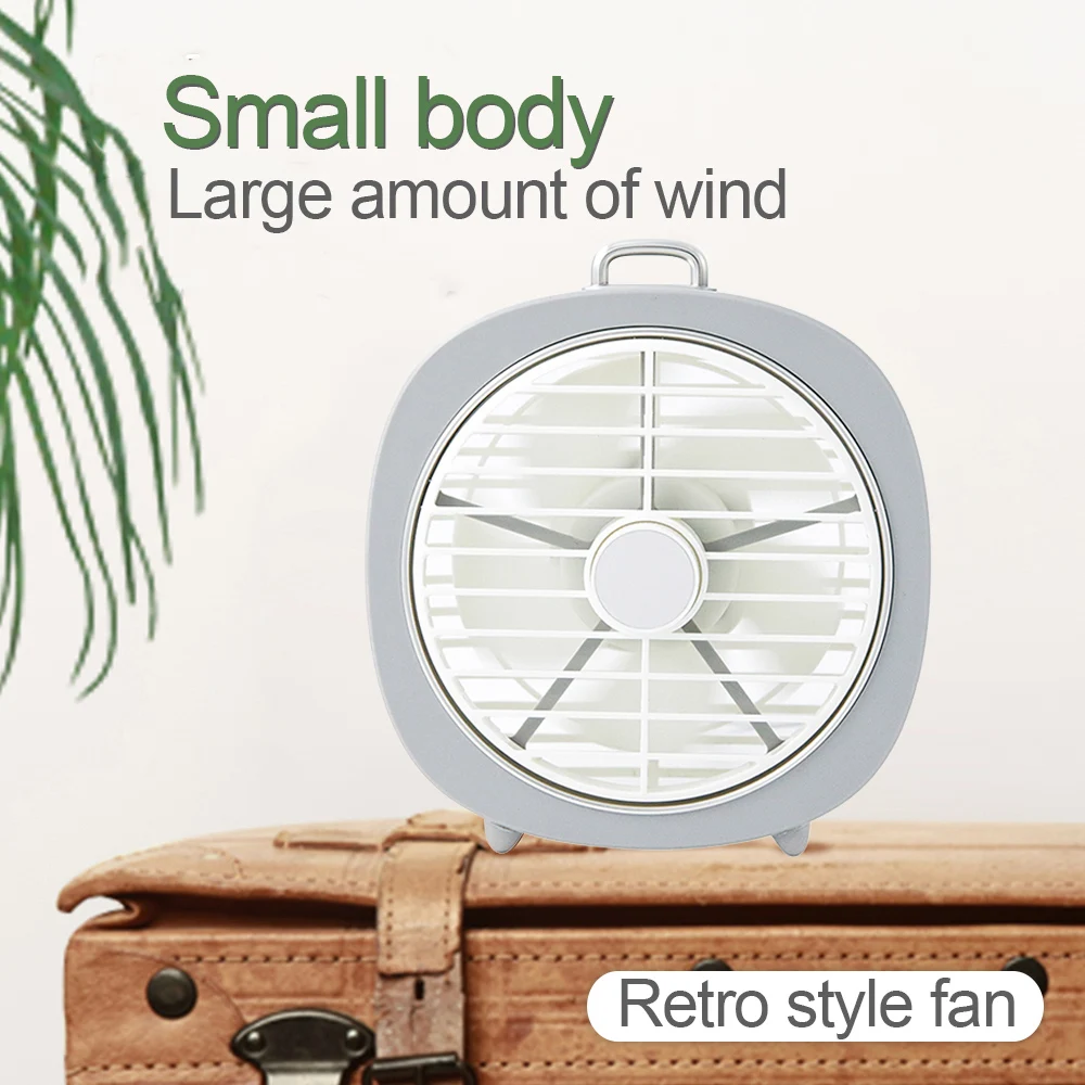 

Natural Wind Fan USB Portable and Novelty Desk Mini Fan for Home USB Electric Air Conditioner Small Fan with Night Light