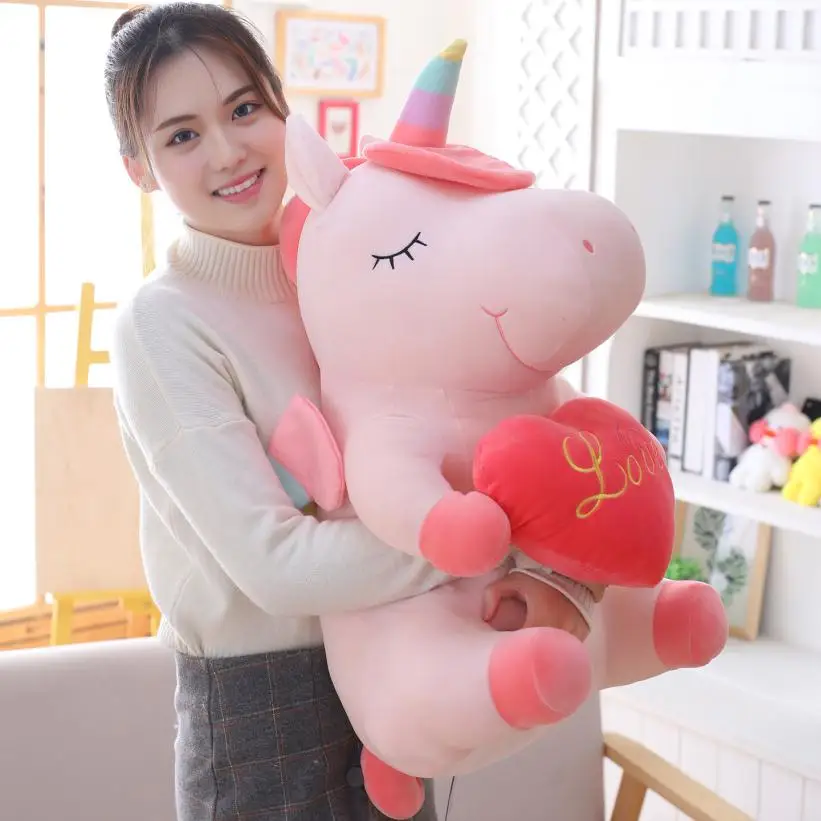 new 30-60cm Unicorn Stuffed Animals Plush toy Unicorn Animal Horse High Quality Cartoon Gift For Children