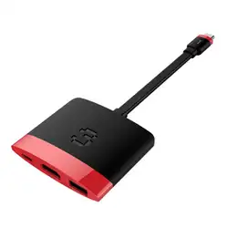 USB-C 3,1 концентратор ультра-тонкий Портативный Тип C к HDMI USB 3,0 зарядный адаптер конвертер кабель 20 V/4.5A USB-C концентратор