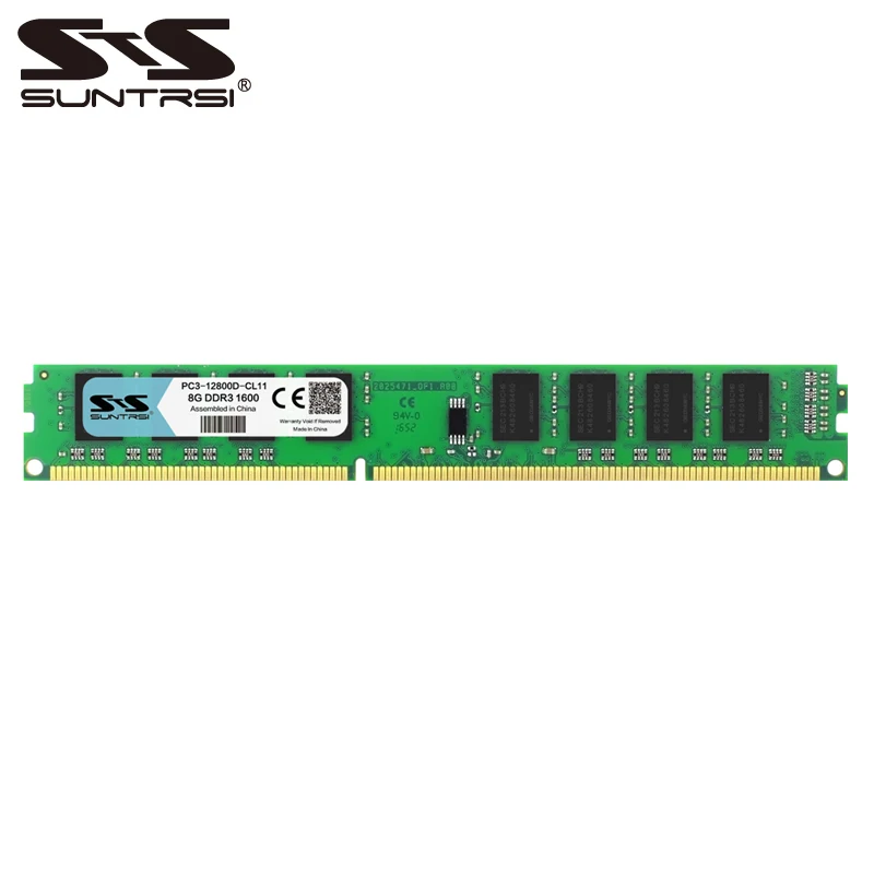 

Suntrsi Desktop Memory RAM DDR3 8GB 1600MHz 1333MHz 1.5V 240pin 100% Original NEW DDR Memoria Stick