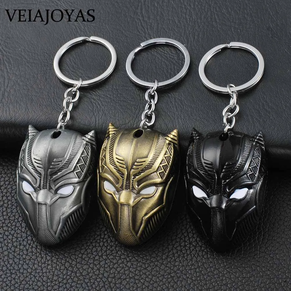 10 unids/lote ezmarvel encanto joyería los Vengadores Metal llaveros superhéroe Batman Ironman capitán película llavero lata giratoria