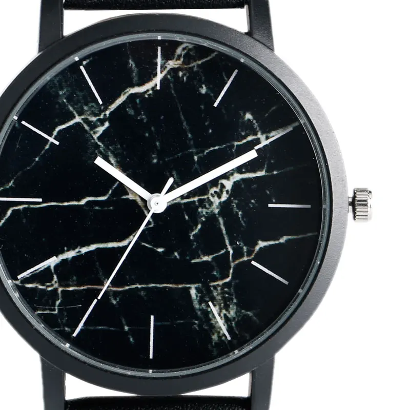 

Creative Marble Grain Watches for Men Women Couple Quartz Watch Sport Student Wristwatches Leather Strap Relogio Masculino 2018