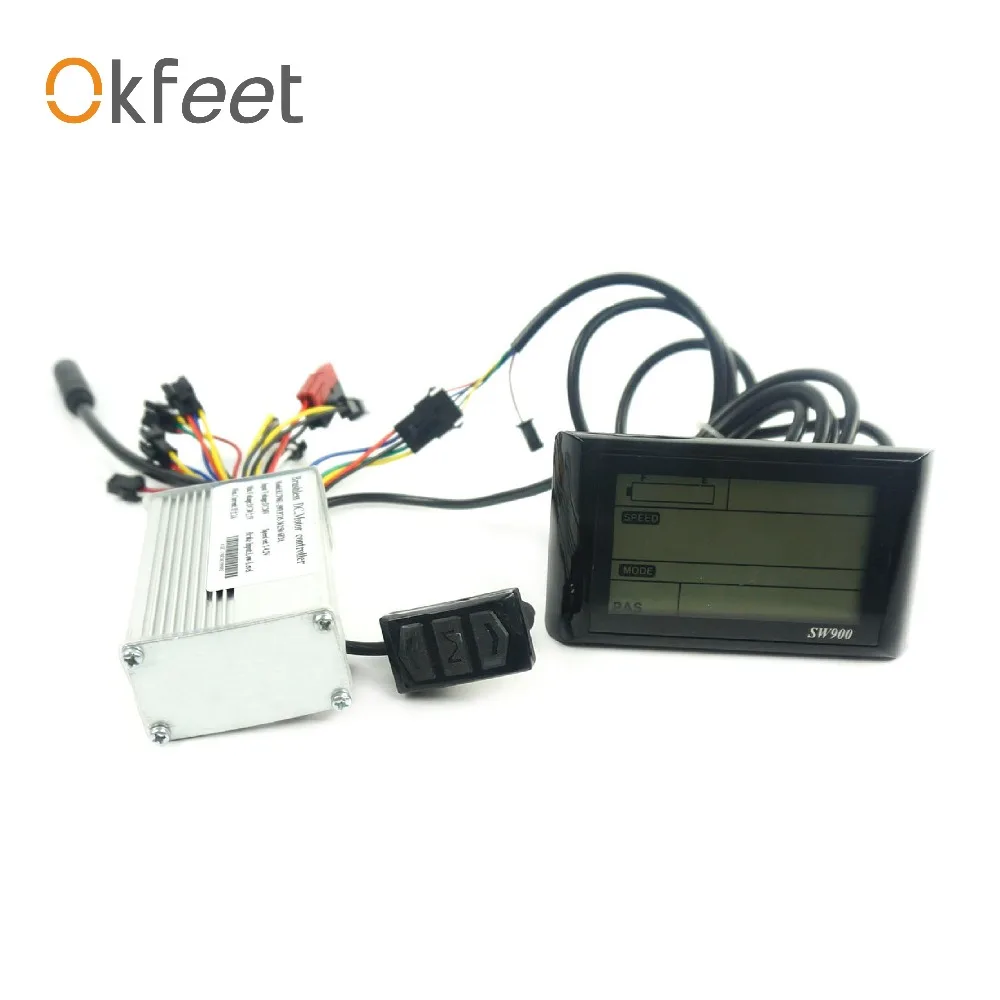 Контроллер Okfeet KQ 250 Вт 36V15A ЖК дисплей SW900 комплект для преобразования