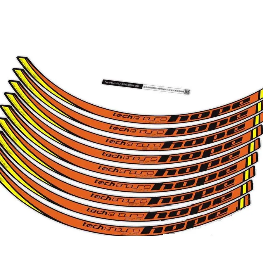 

HOPE Tech Dh 27.5 inch Wheel Stickers for MTB Mountain Bike Bicycle Rim Set Stickers Decals