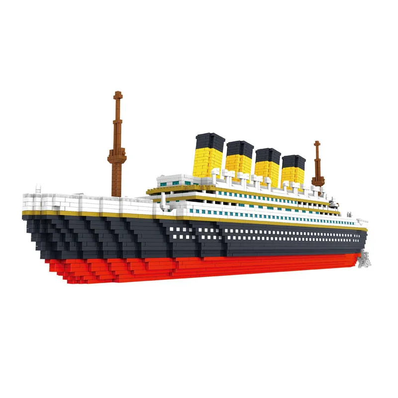 

LOZ Titanic Big Cruise Ship Boat 3D Modle DIY Micro Mini Nano Building Blocks Bricks Compatible With Lego Educational Toys