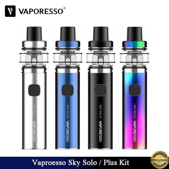 Original Vaporesso Sky Solo Plus Starter Kit 3000mAh 8ml and Sky Solo Kit Pen Vape 1400mAh 3.5ml With GT Meshed Coil E Cigarette