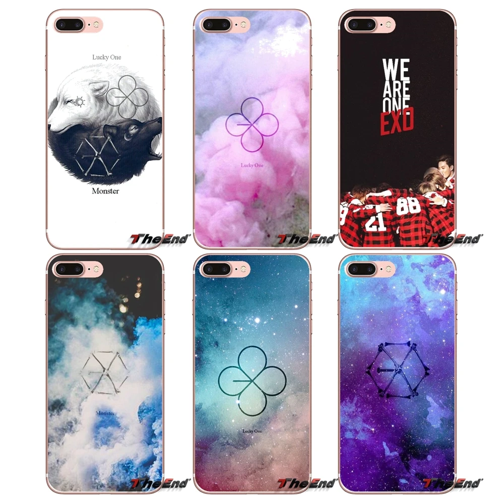 Чехол с логотипом Exo comeback Lucky one для Sony Xperia Z Z1 Z2 Z3 Z5 compact M2 M4 M5 E3 T3 XA Aqua LG G4 G5 G3 G2 Mini Capa |