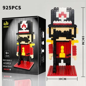 

DOLLRYGA Diamond Blocks Anime Figures Toy 925pcs Cartoon Model Building Brick Micro Royal Guards Educational Blocks Toys For Kid