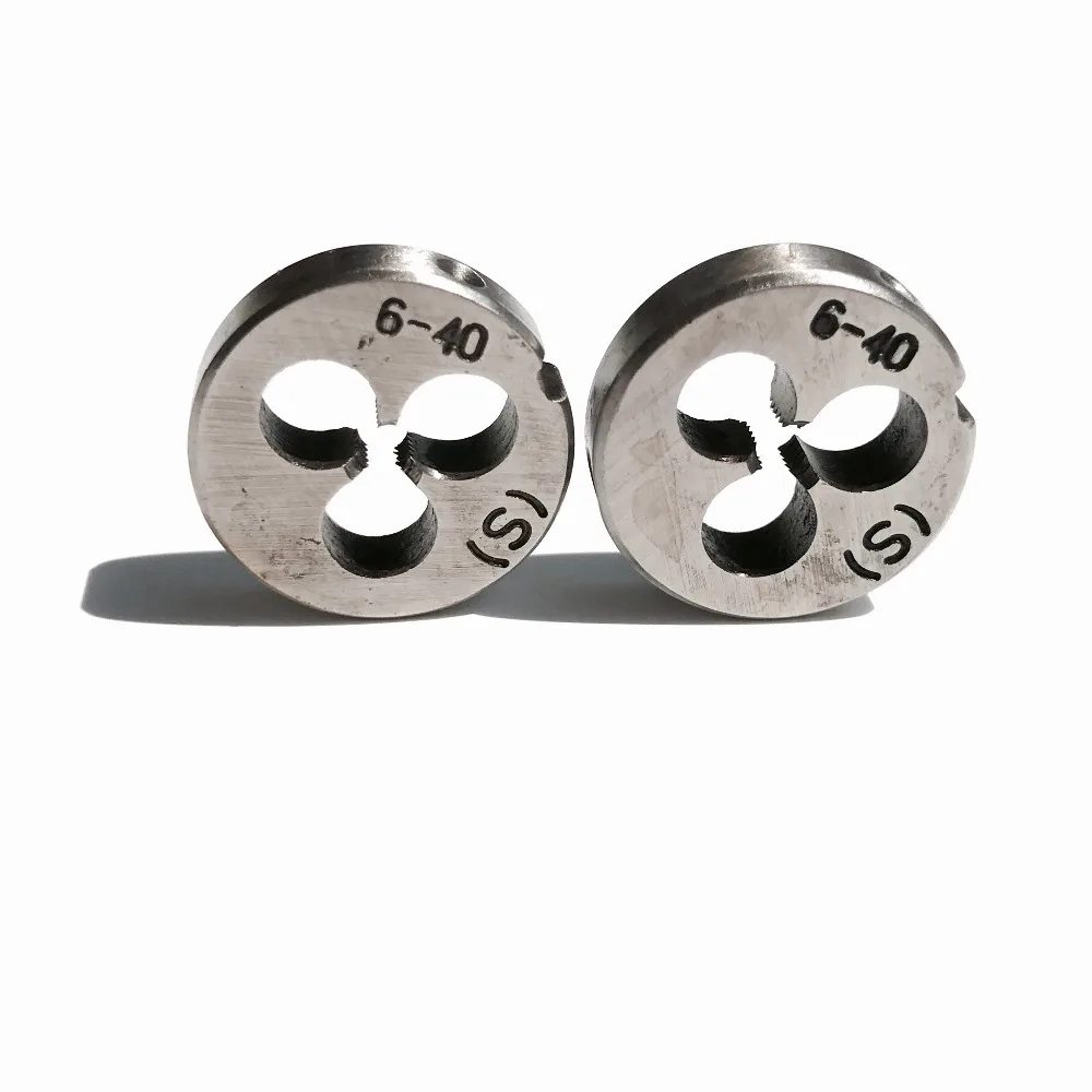 

Free shipping of 2PCS Alloy steel made right hand manual dies UNF 6-40 Die Threading Tools Lathe Model Engineer Thread Maker