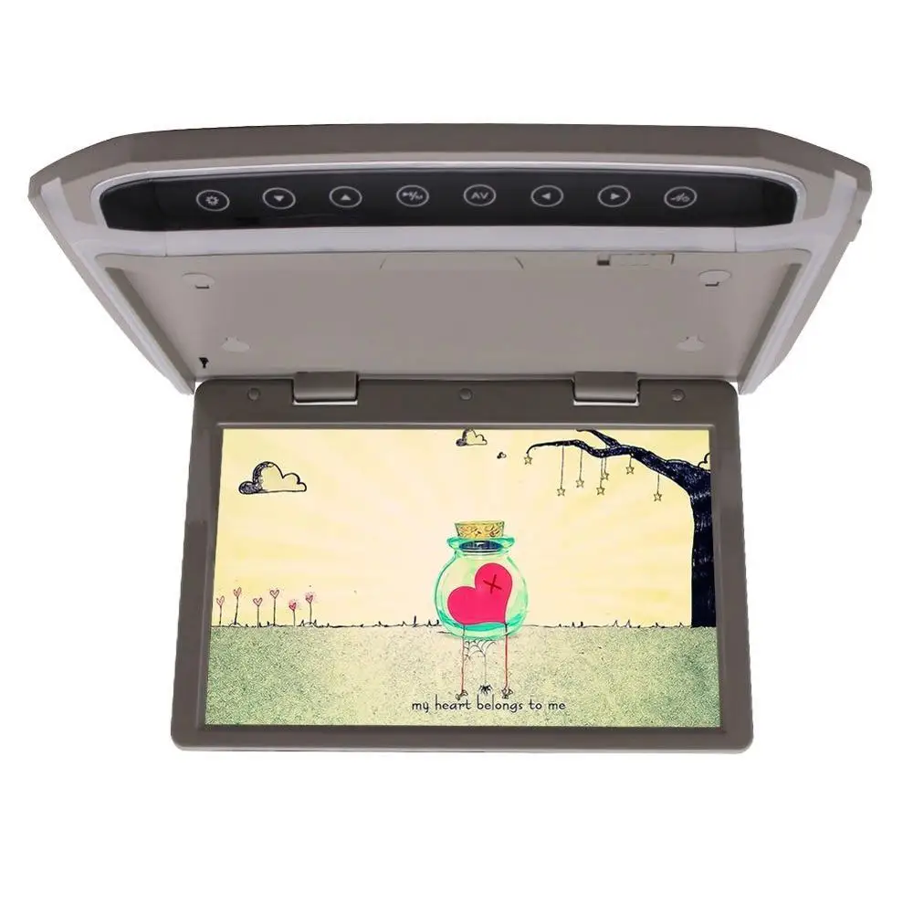 

Car Roof-mount Monitor 10.2-inch LCD-TFT Overhead Automotive High Resolution Built-in Dome Lights 2 Way Video Input Built-in FM