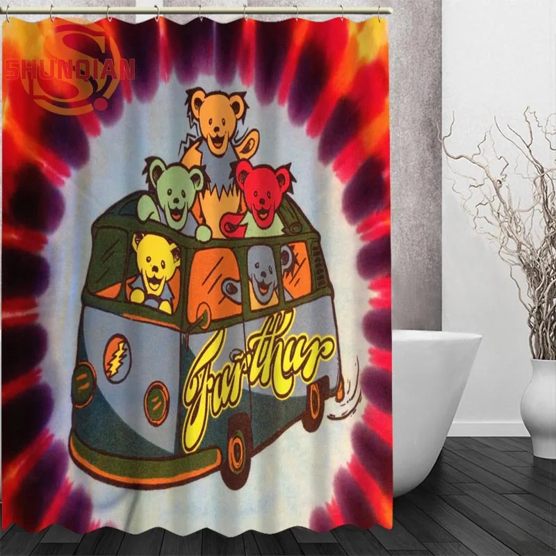 Hot Sale Grateful Dead Skull Logo Shower Curtain New product
