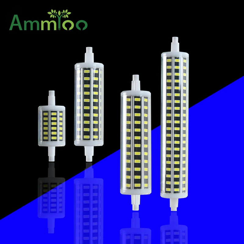 SMD5730 Lamparas R7S Led ночник 5 Вт 10 15 20 Светодиодная лампа 78 мм 118 135 190 AC 85 265 в для комнаты|led