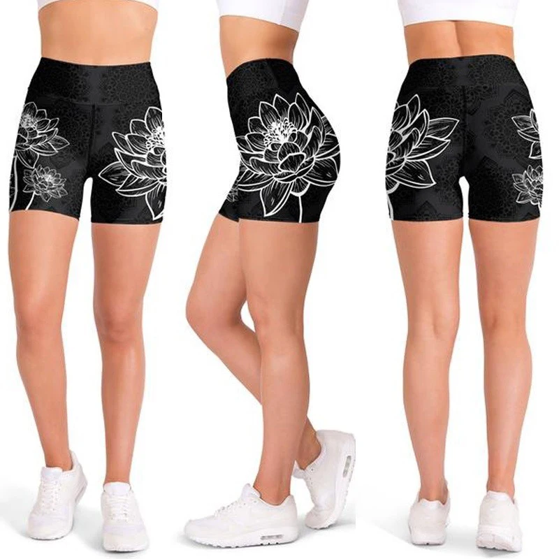 

Umeko Fashion Bodycon Biker Shorts Print High Waist Sports Workout Short Pants 2019 Summer Sexy Tracksuit Panties