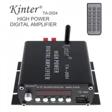 Kinter TA-2024 Amplifier Audio Speaker Car Bluetooth Class-D Digital Amplifier 15W Player+Remote Controller +3A Power Supply Kinter TA-2024 Amplifier Audio Speaker Car Bluetooth Class-D Digital Amplifier 15W Player+Remote Controller +3A Power Supply