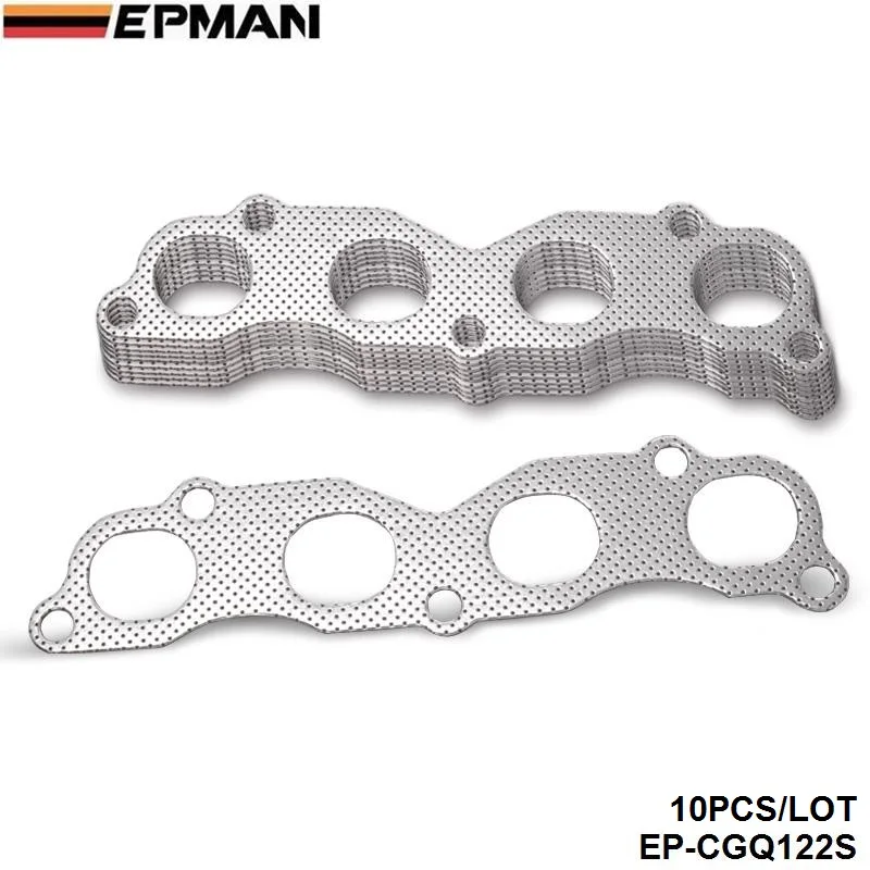 

10PCS/LOT Exhaust Manifold Header Gasket For Honda Civic Integra RSX K20A K20A2 K20Z4 EP-CGQ122S
