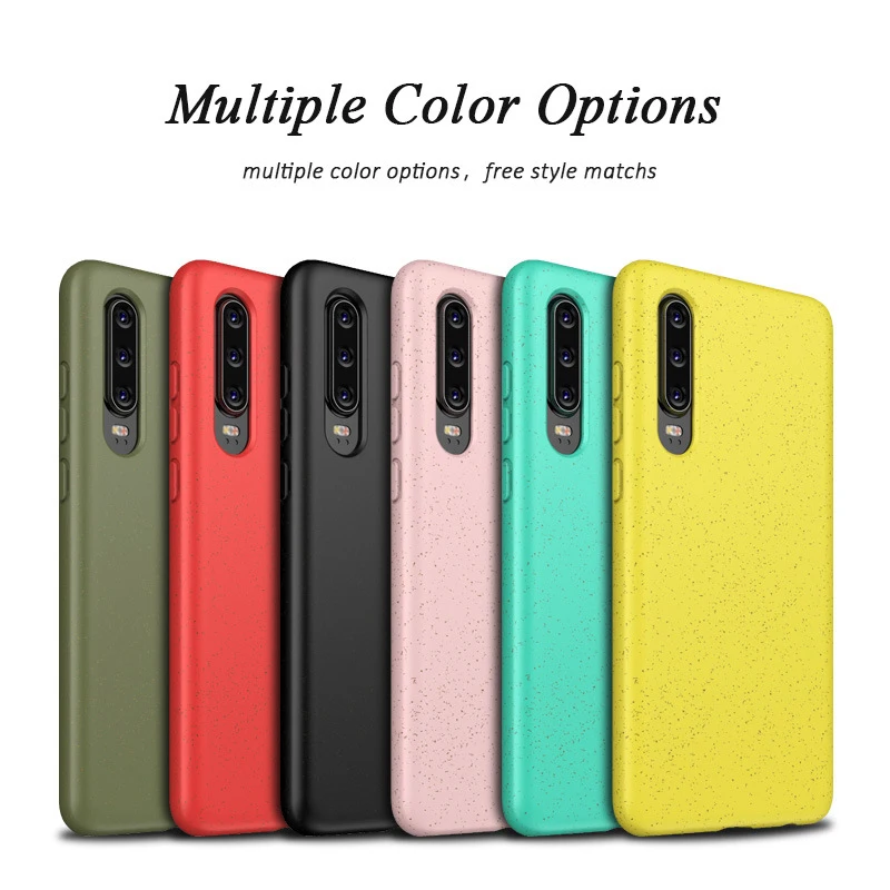 

New Colorful Phone Case For Huawei P30 Lite Pro Shockproof Soft TPU Wheat Straw Matte Case Cover for Huawei P30 Pro Lite Fundas