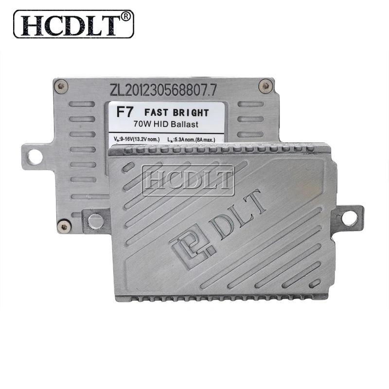 HCDLT 12 В AC 70 Вт DLT F7 Быстрый Яркий старт HID тонкий ксеноновый балласт F7T реактор блок