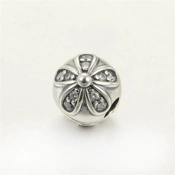 

Silver Daisy Clip Charm Beads Fits Pandora Bracelets Authentic 925 Sterling Silver Flower Daisy Bead Diy Spring Jewelry