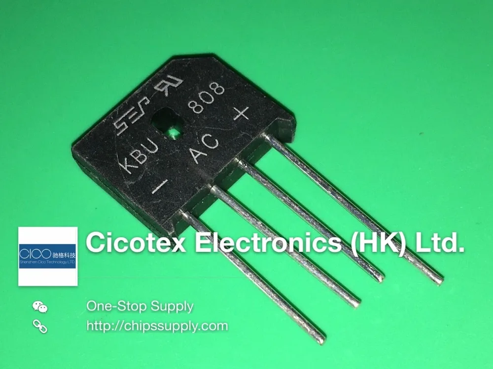 

10pcs/lot KBU808 KBU 808 KBU-808 800V 8A Bridge Rectifier