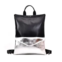 Мода Для женщин кожаный рюкзак Повседневное сумка для девочки-подростки, школьные сумки модные Винтаж сплошной черный сообщение сумка