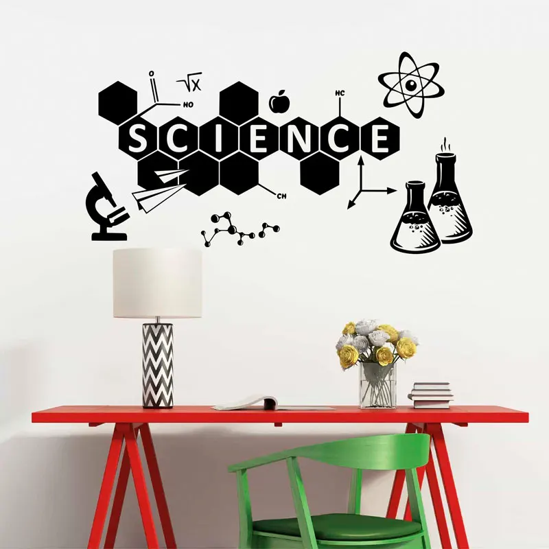 

Science Wall Decal Vinyl Sticker Education Home Art Decor Interior Design Self-adhesive Mural Creative Wallpaper 3441