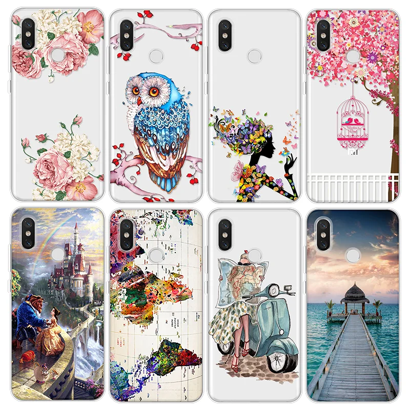 

Printed Owl TPU Coque For Xiaomi Redmi 4 4A 5Plus 6 6A Mi A1 A2 5X 6X Note 3 4X 5 Pro 5A Funda For Redmi Pocophone F1 Case Cover