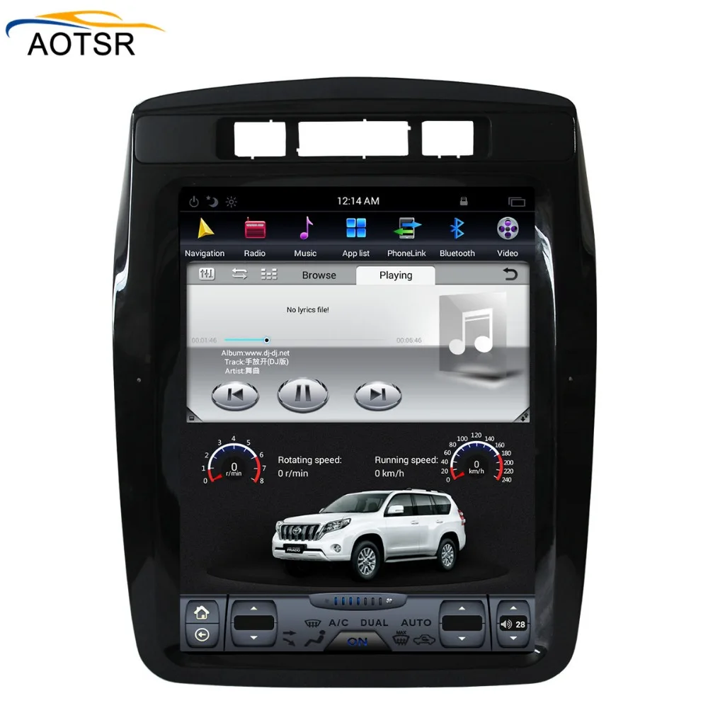 Discount Tesla Style BIG Screen Android 7.1 car gps navigation head unit For Volkswagen/VW Touareg 2010+ car radio stereo free map no dvd 2