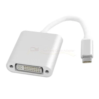 

10pcs/lot Cablecc USB 3.1 Type-C USB-C to DVI 1080p Adapter Cable for Laptop Monitor Silver Color