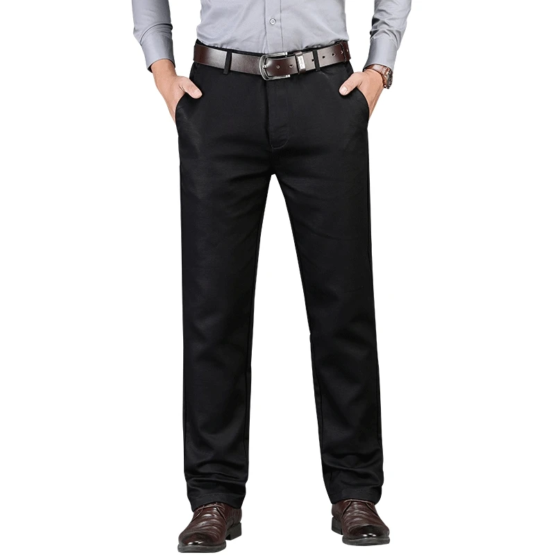 

2018 Casual Pants Men Slim Fit High Quality Cotton Fashion Male Bottoms Clothing Plus size 42 44