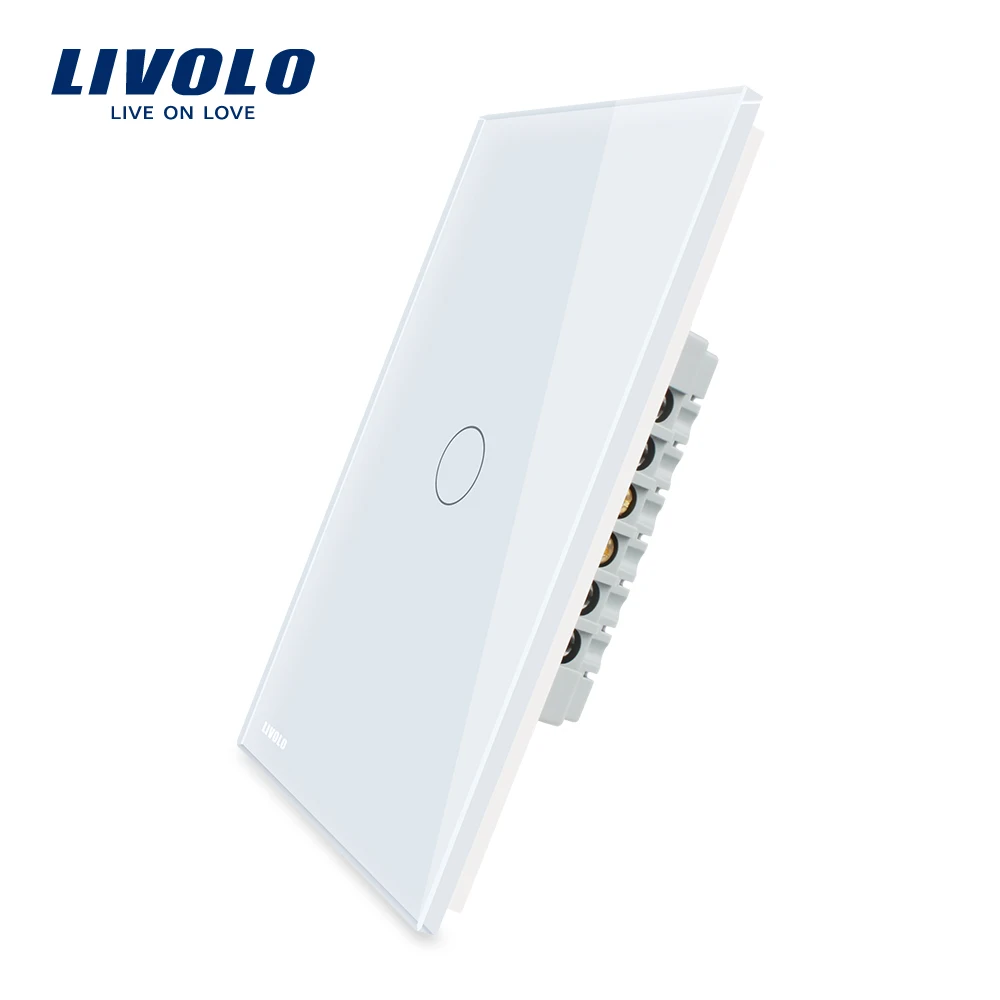 

Livolo AU/US standard Vertical Touch Screen Wall Light Switch, 1Gang 1 Way ,125mm, no com wire