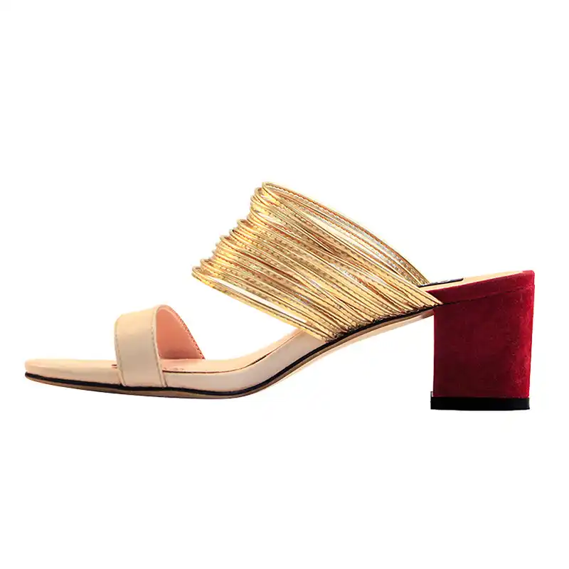 block heel mule open toe