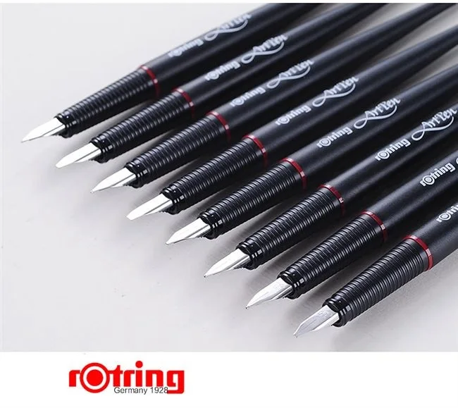 Rotring художественная ручка EF/F/M/B/1,1 мм/1,5 мм/1,9 мм/2,3 мм профессиональная ручка для рисования эскиз крюк линия краев маркировочная ручка