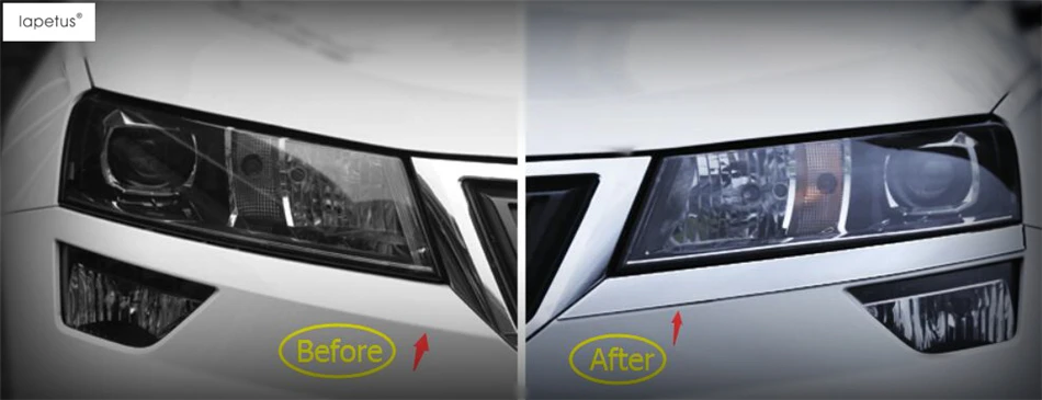 Аксессуары Lapetus ABS подходят для Skoda Karoq 2018 2019 2020 передние фары лампа век полоса