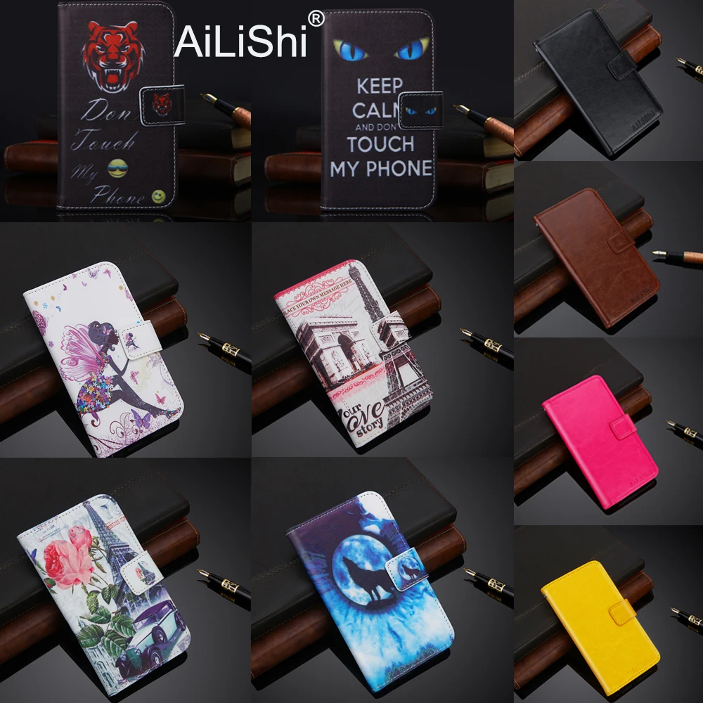 

AiLiShi Case For Myphone Pocket 18x9 Power City Prime Plus 2 Fun LTE 5 6 Lite Flip Leather Case Cover Phone Bag Wallet Card Slot